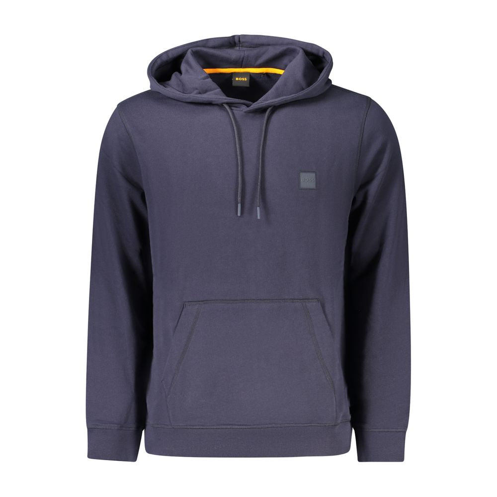 Hugo Boss Men's Blue Cotton Hoodie