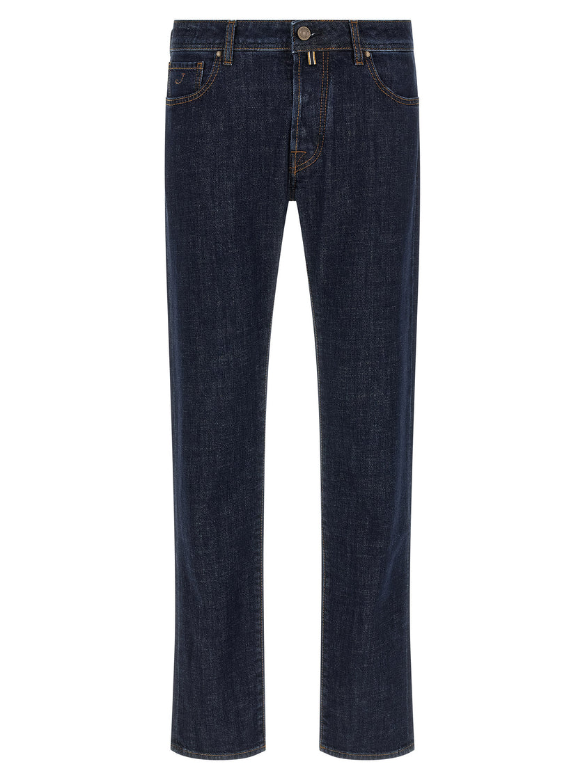 Jacob Cohen Blaue Baumwoll-Jeans im Slim Fit