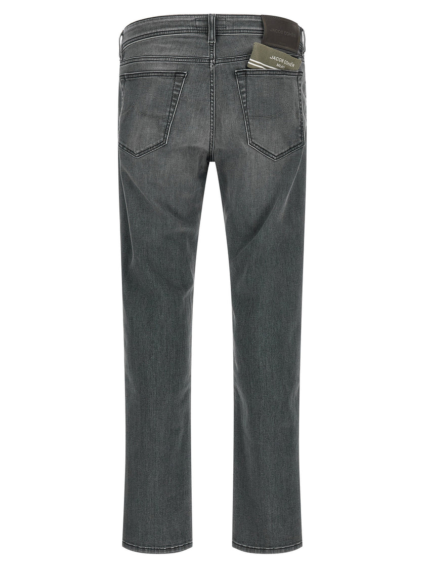 Jacob Cohen Graue Slim Fit Jeans aus Baumwolle