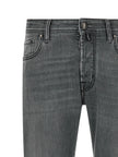 Jacob Cohen Graue Slim Fit Jeans aus Baumwolle