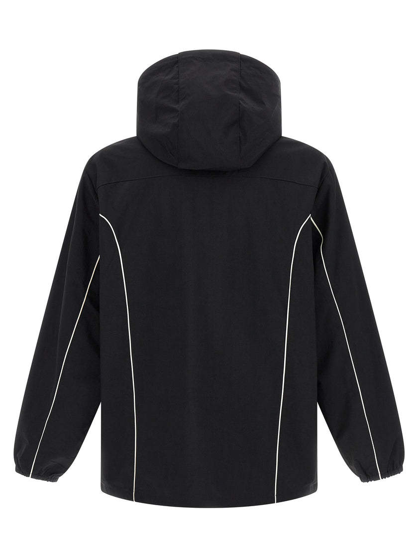 Diesel Schwarze Polyamid-Shell-Jacke