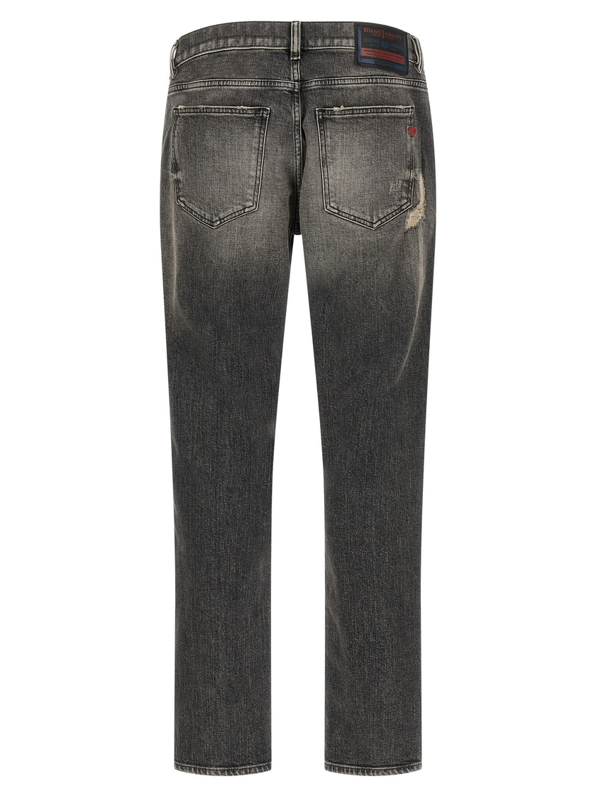 Diesel Gray Cotton Skinny Jeans