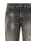 Diesel Gray Cotton Skinny Jeans