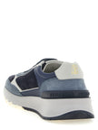 Brunello Cucinelli Blaue Sneaker aus Kalbsleder im Athletic-Stil