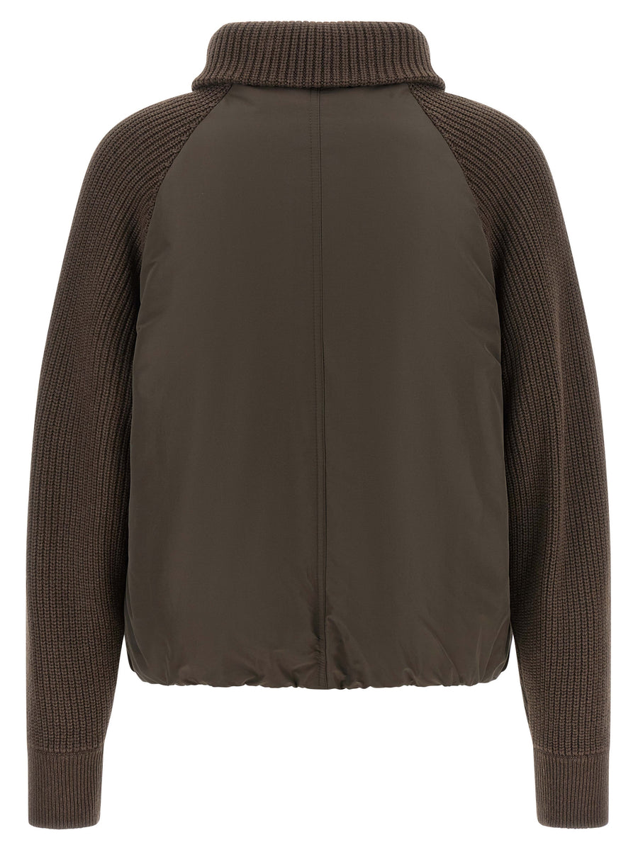 Brunello Cucinelli Full-Length Brown Cotton Jacket