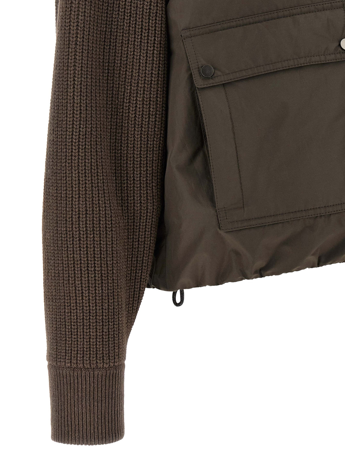 Brunello Cucinelli Full-Length Brown Cotton Jacket