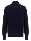 Brunello Cucinelli Blauer Baumwollcardigan