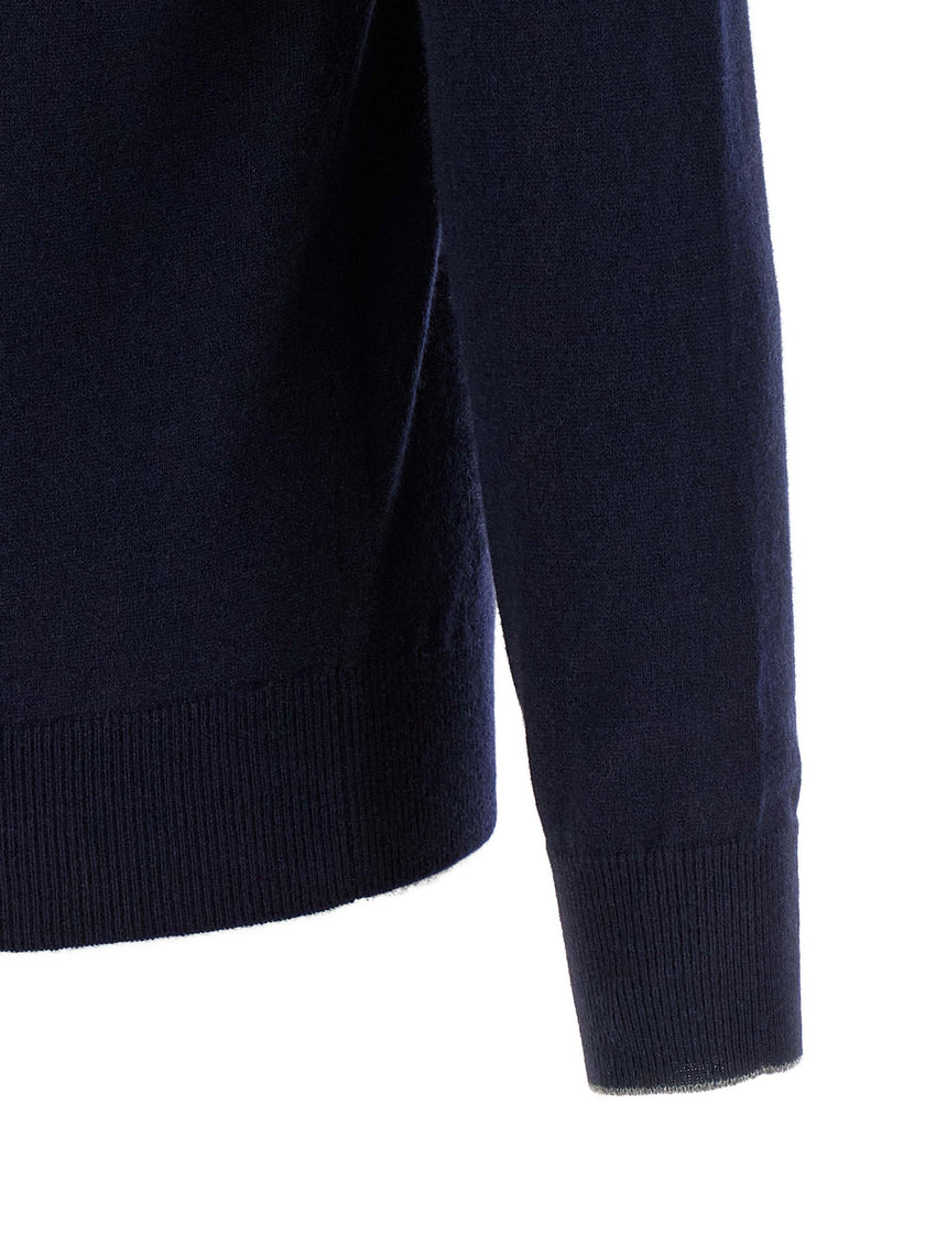 Brunello Cucinelli Blauer Kaschmir-Cardigan