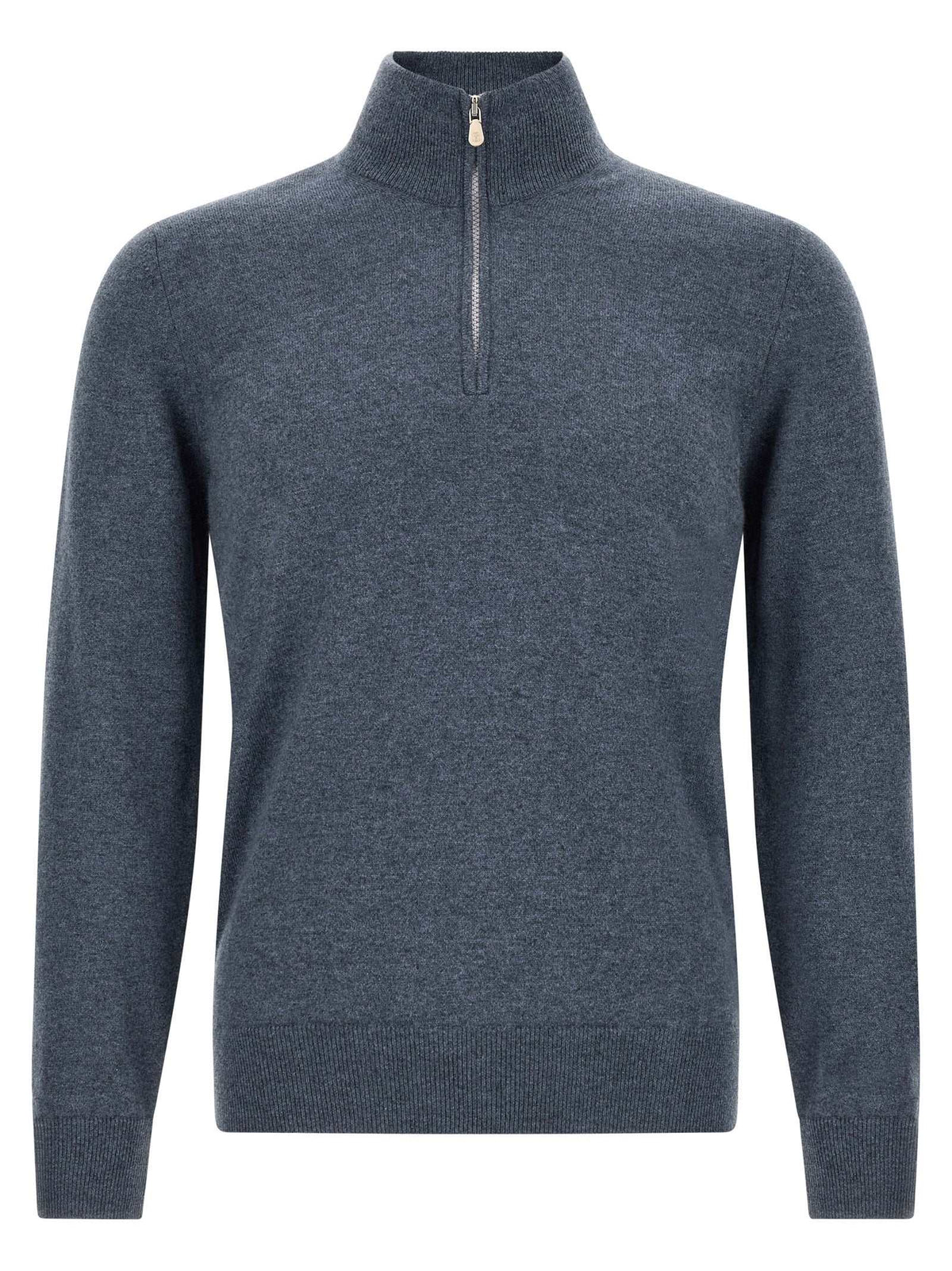 Brunello Cucinelli Blue Cashmere Cardigan