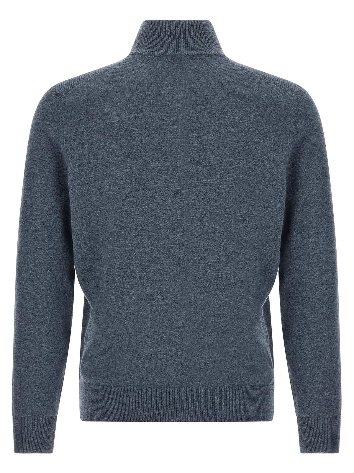Brunello Cucinelli Blue Cashmere Cardigan