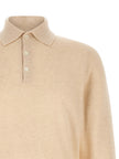 Brunello Cucinelli Beiges Kaschmir-Polohemd