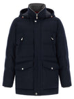 Brunello Cucinelli Blauer Wollparka