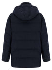 Brunello Cucinelli Blauer Wollparka