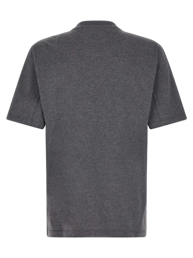 Brunello Cucinelli Graues Baumwoll-T-Shirt
