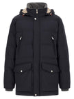 Brunello Cucinelli Blauer Polyamid-Parka