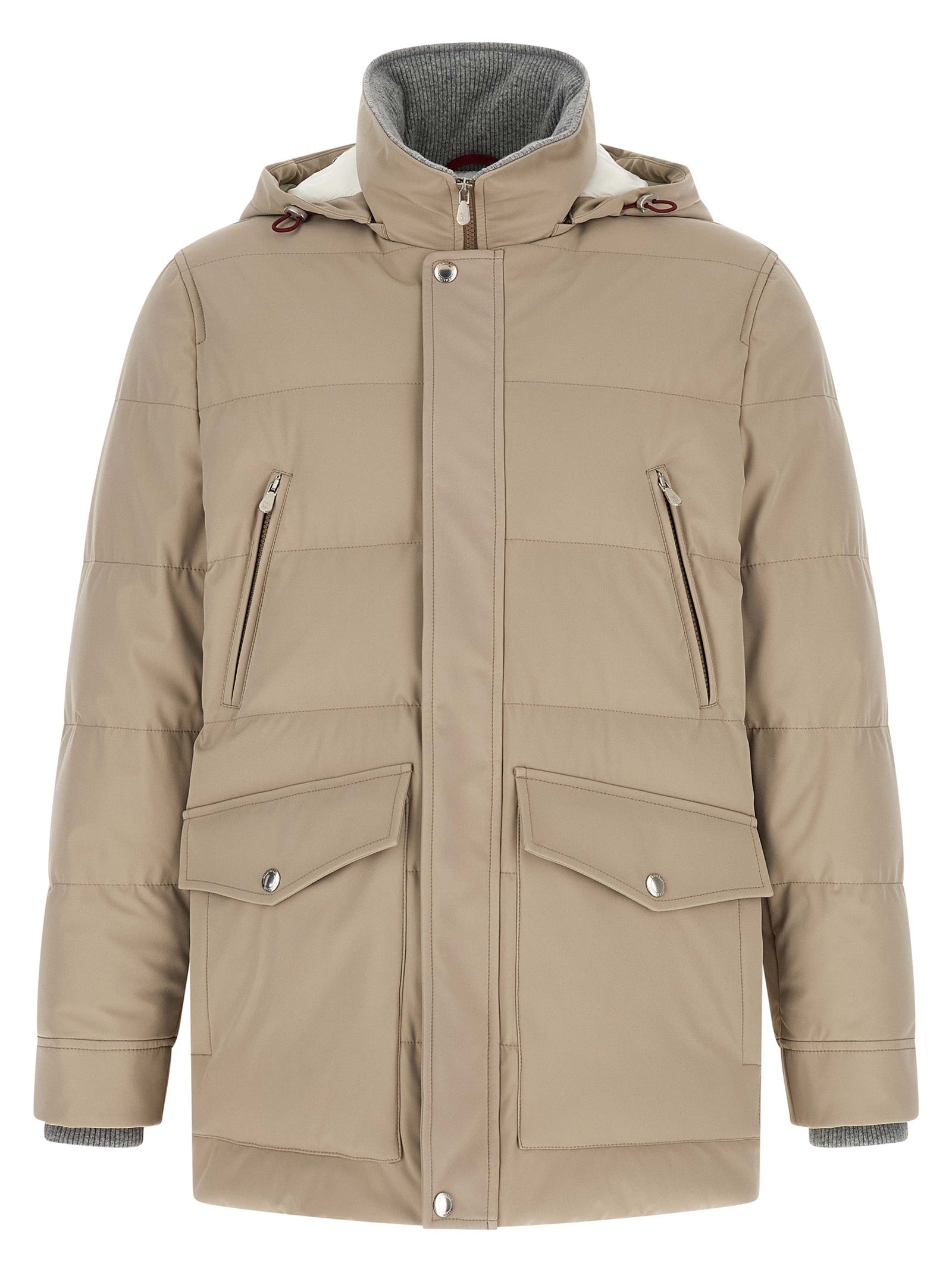 Brunello Cucinelli Beiger Polyamid-Parka