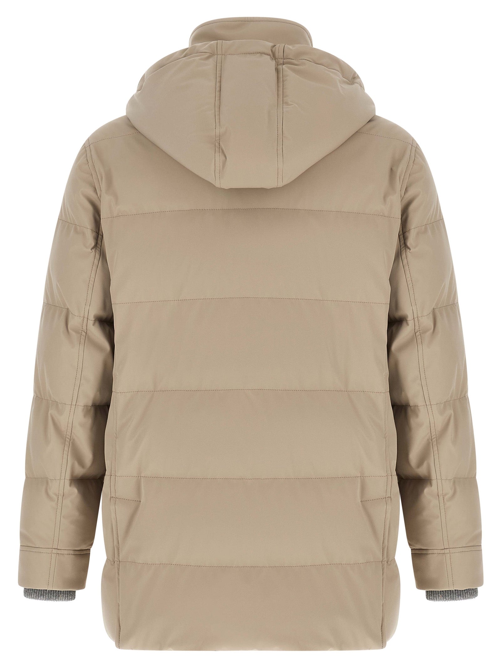Brunello Cucinelli Beiger Polyamid-Parka