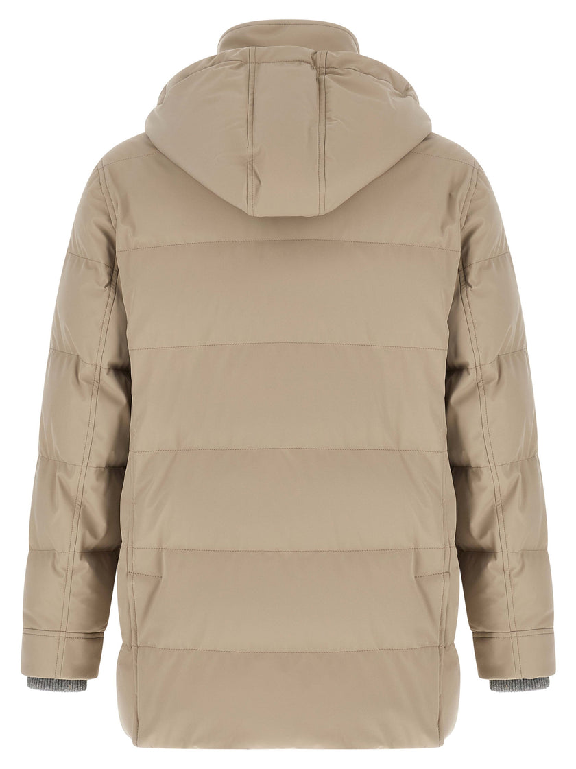 Brunello Cucinelli Beiger Polyamid-Parka
