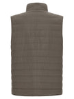 Brunello Cucinelli Ärmellose Zweifarbige Polyesterjacke