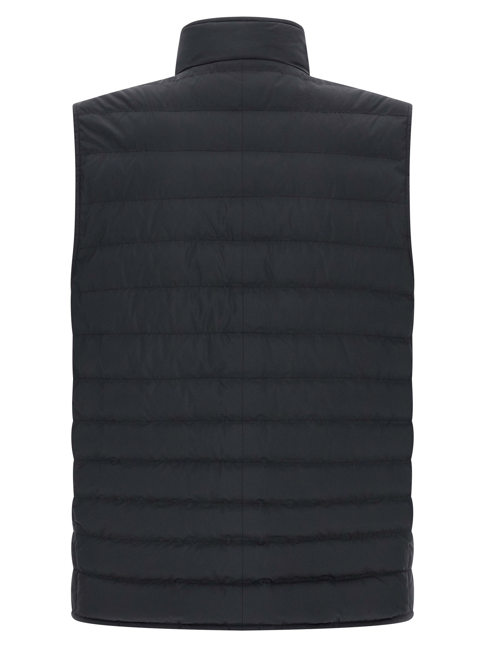 Brunello Cucinelli Sleeveless Blue Polyester Jacket