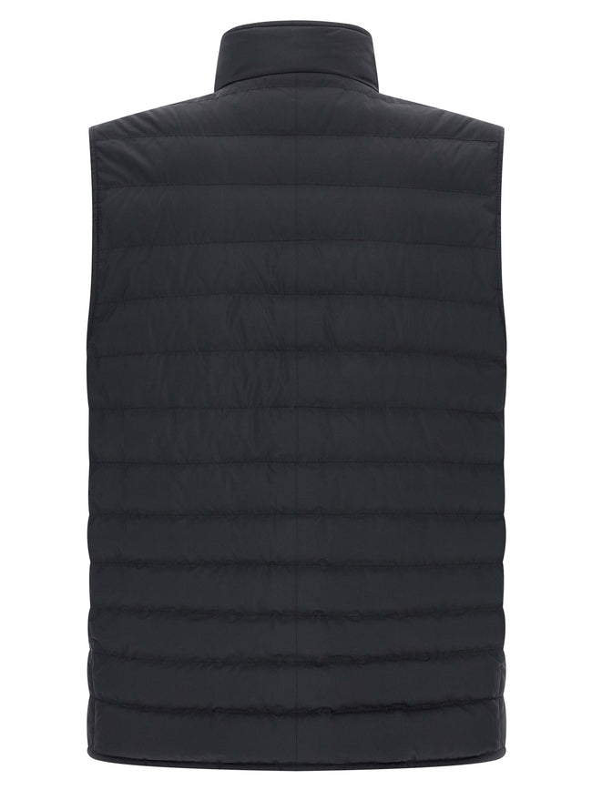 Brunello Cucinelli Sleeveless Blue Polyester Jacket