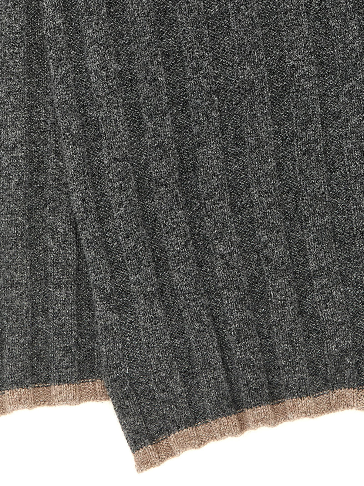 Brunello Cucinelli Grey Cashmere Scarf