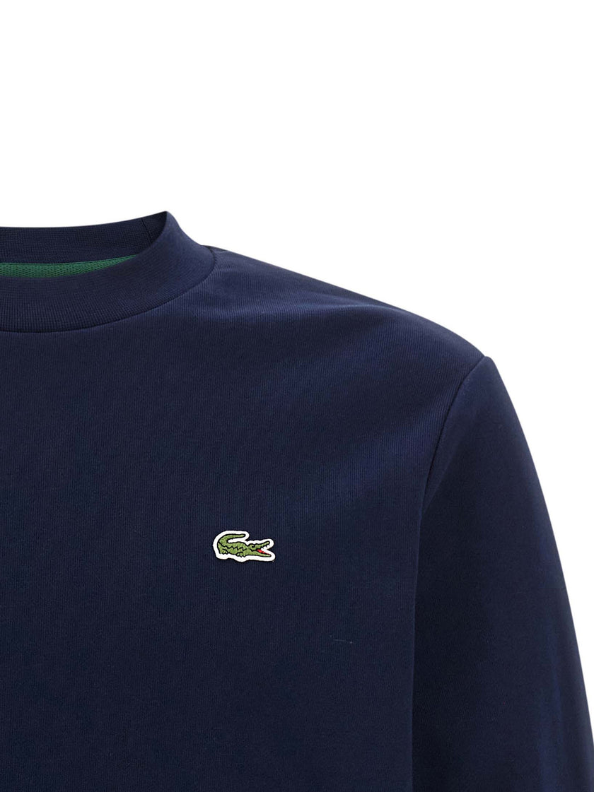 Lacoste Blaues Baumwoll-Sweatshirt