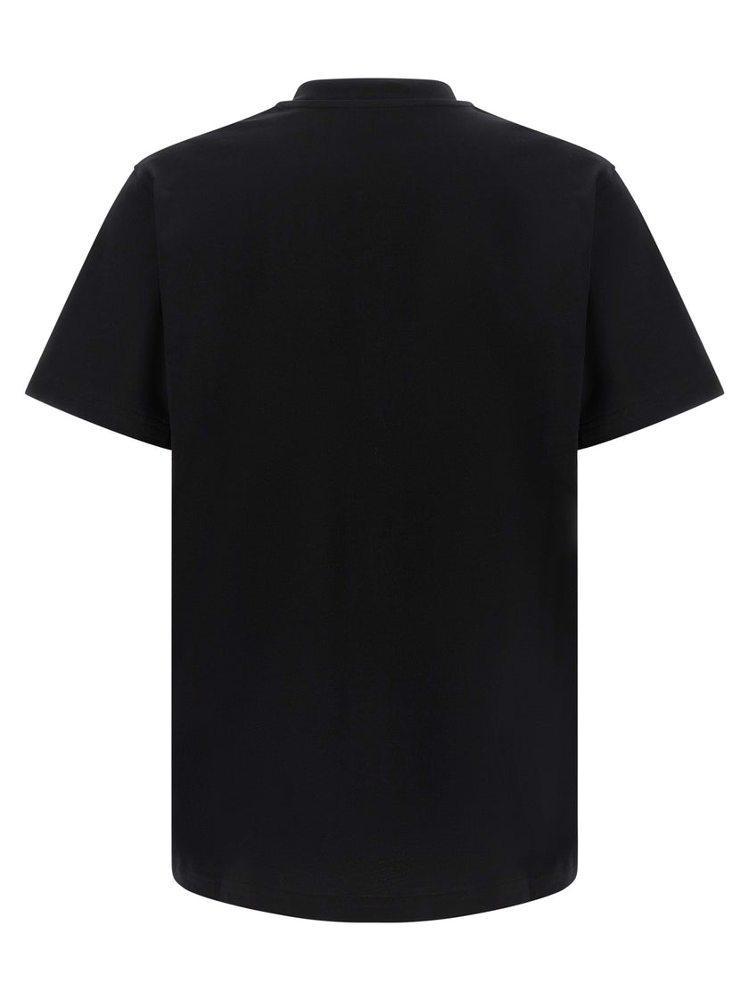 Moschino Schwarzes Baumwoll-T-Shirt