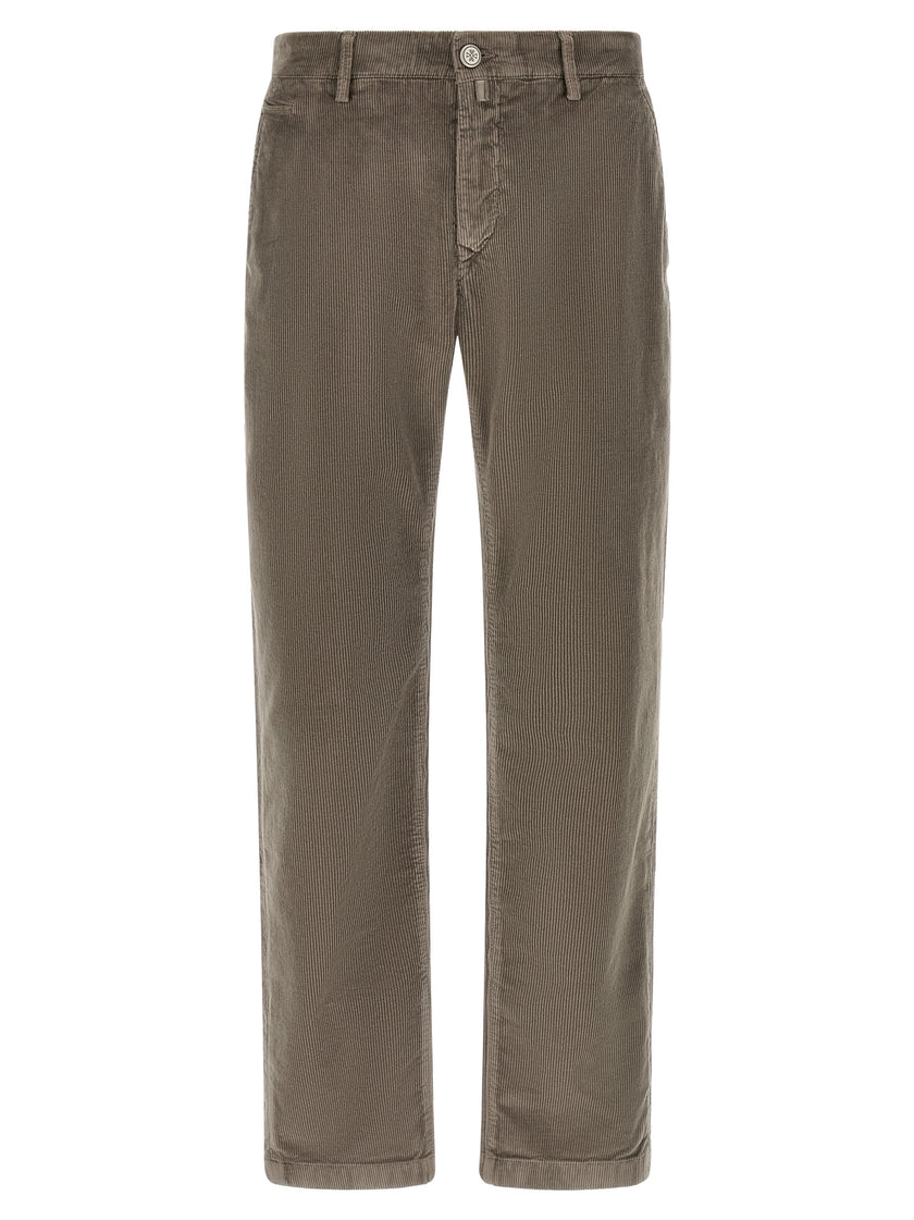 Jacob Cohen Graue Baumwoll-Chino-Hose