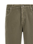 Brunello Cucinelli Zweifarbige Baumwoll-Freizeithose