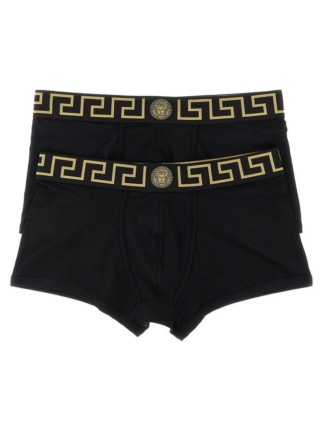 Versace Schwarze Baumwollboxershorts