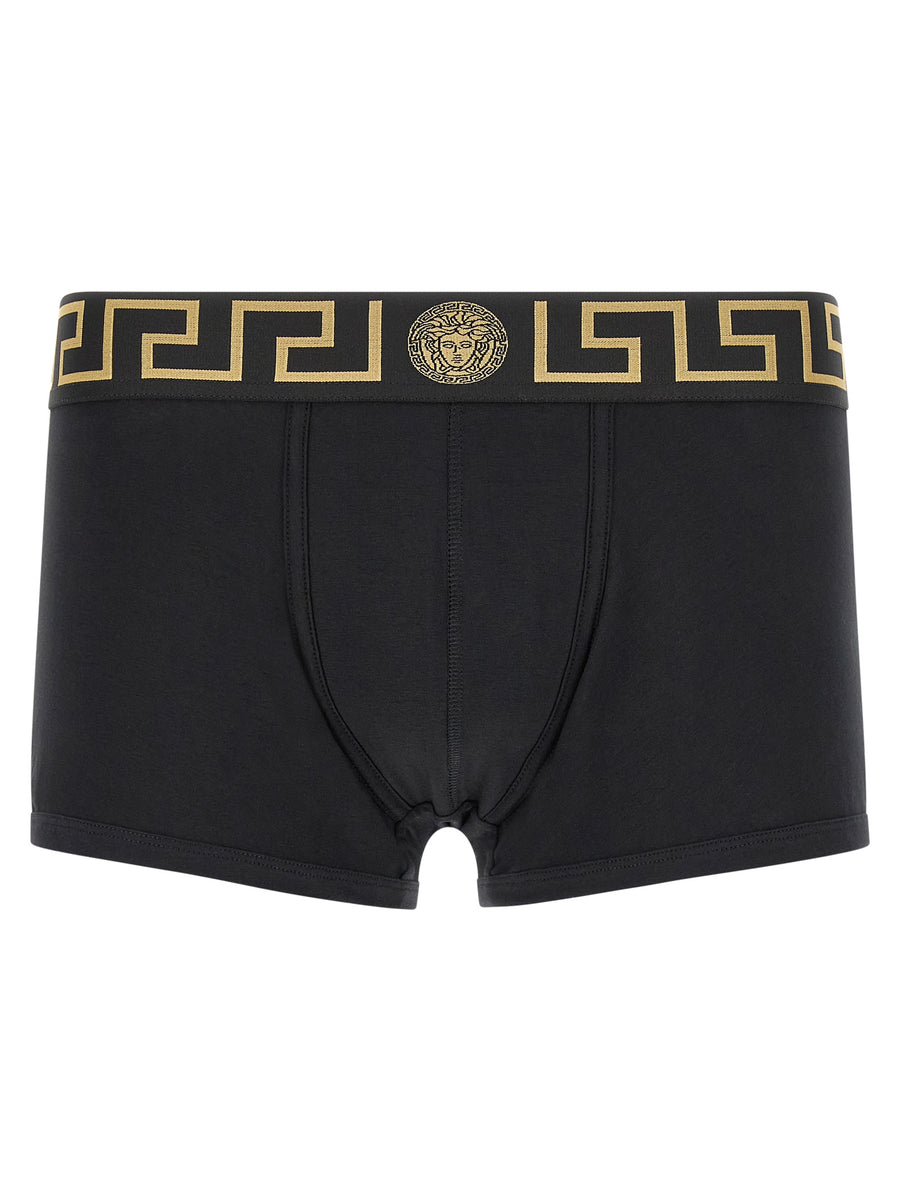 Versace Black Cotton Boxer Briefs