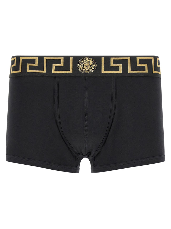 Versace Schwarze Baumwollboxershorts