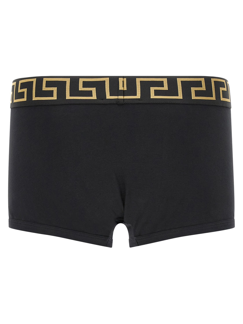 Versace Schwarze Baumwollboxershorts