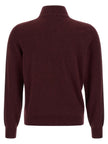 Brunello Cucinelli Kaschmir-Strickjacke in Bordeaux