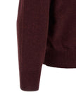 Brunello Cucinelli Bordeaux Kaschmir Poloshirt