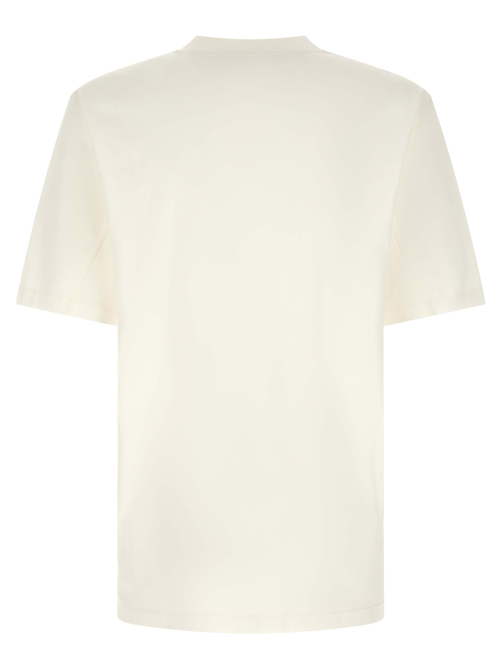 Brunello Cucinelli Weißes Baumwoll-T-Shirt