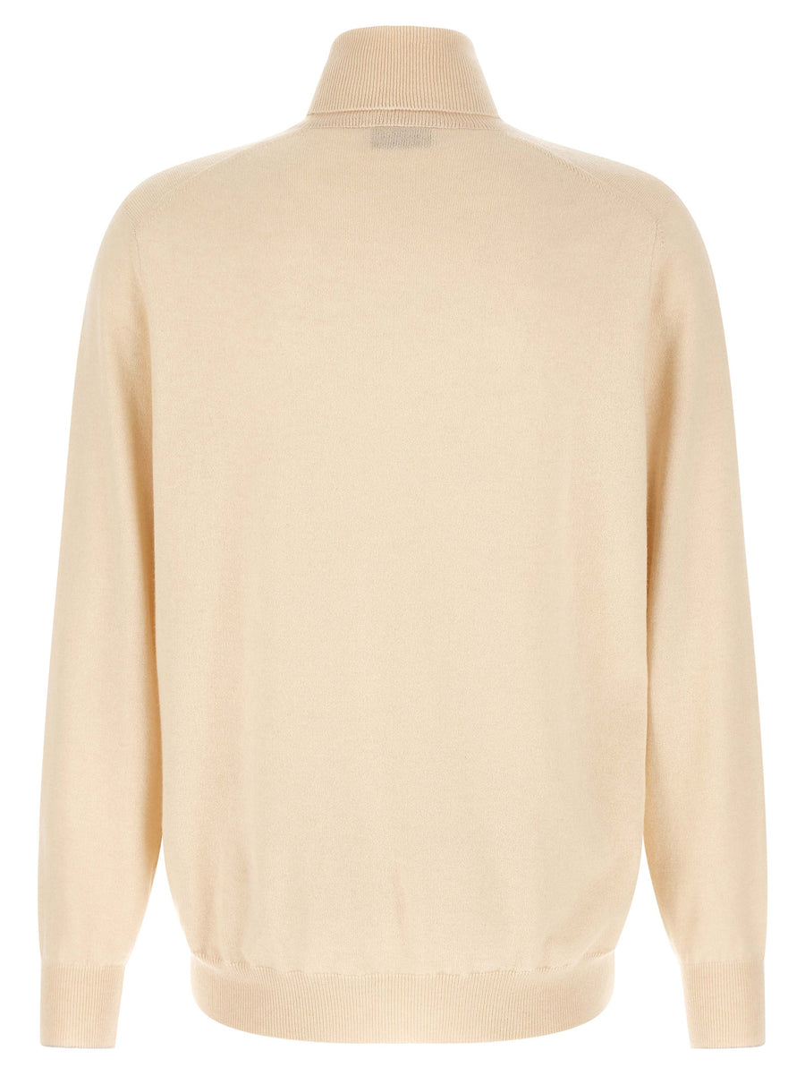 Brunello Cucinelli Soft Cashmere Cardigan in White
