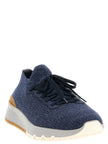 Brunello Cucinelli blaue Sneaker aus Wolle im Athletic-Stil