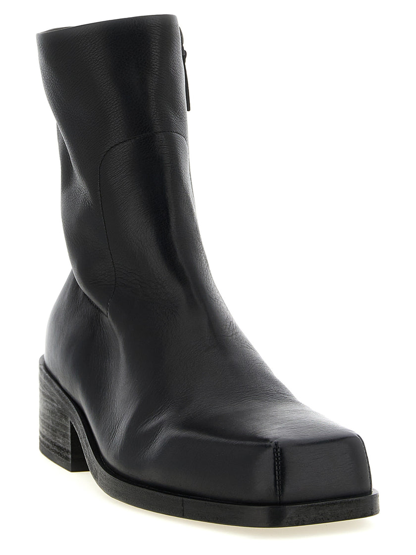 Marsell Schwarze Stiefeletten aus Kalbsleder