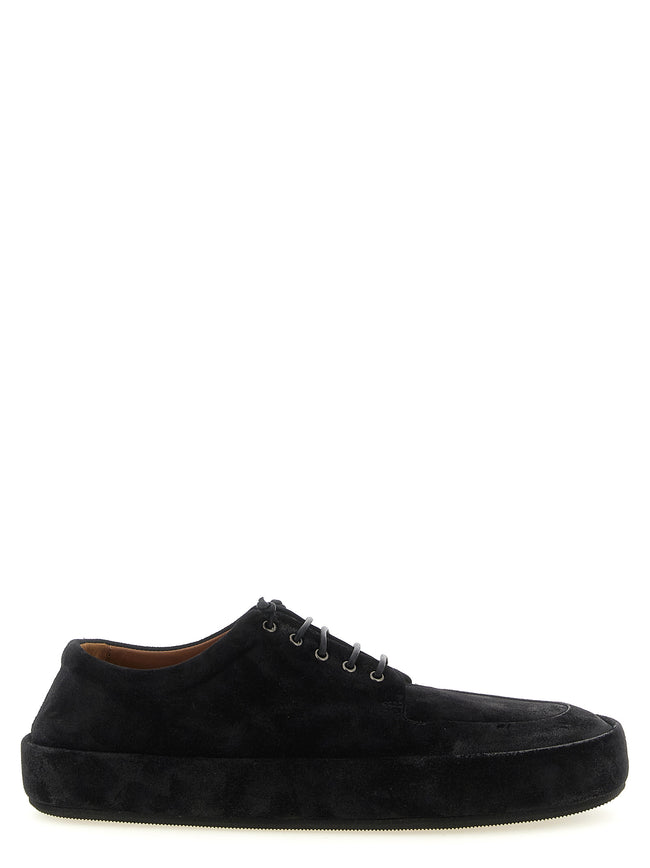 Marsell Schwarze Kalbsleder Oxford- und Derbyschuhe