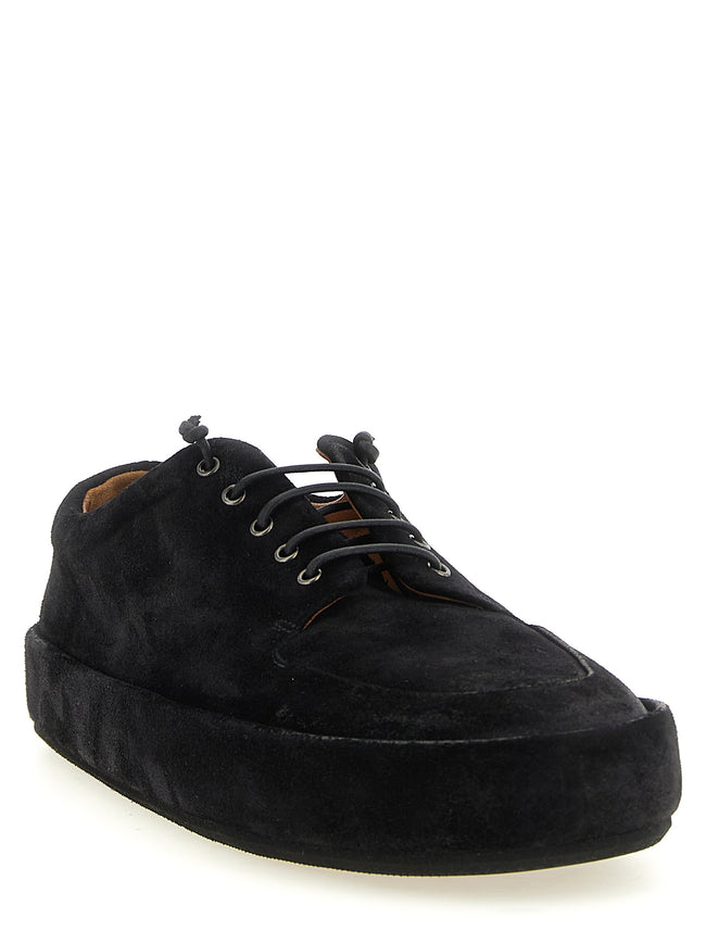 Marsell Schwarze Kalbsleder Oxford- und Derbyschuhe