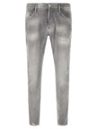 Dsquared² Graue Baumwoll-Jeans mit schmal zulaufendem Bein
