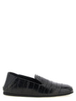 Giuseppe Zanotti Schwarze Leder Loafer zum Hineinschlüpfen