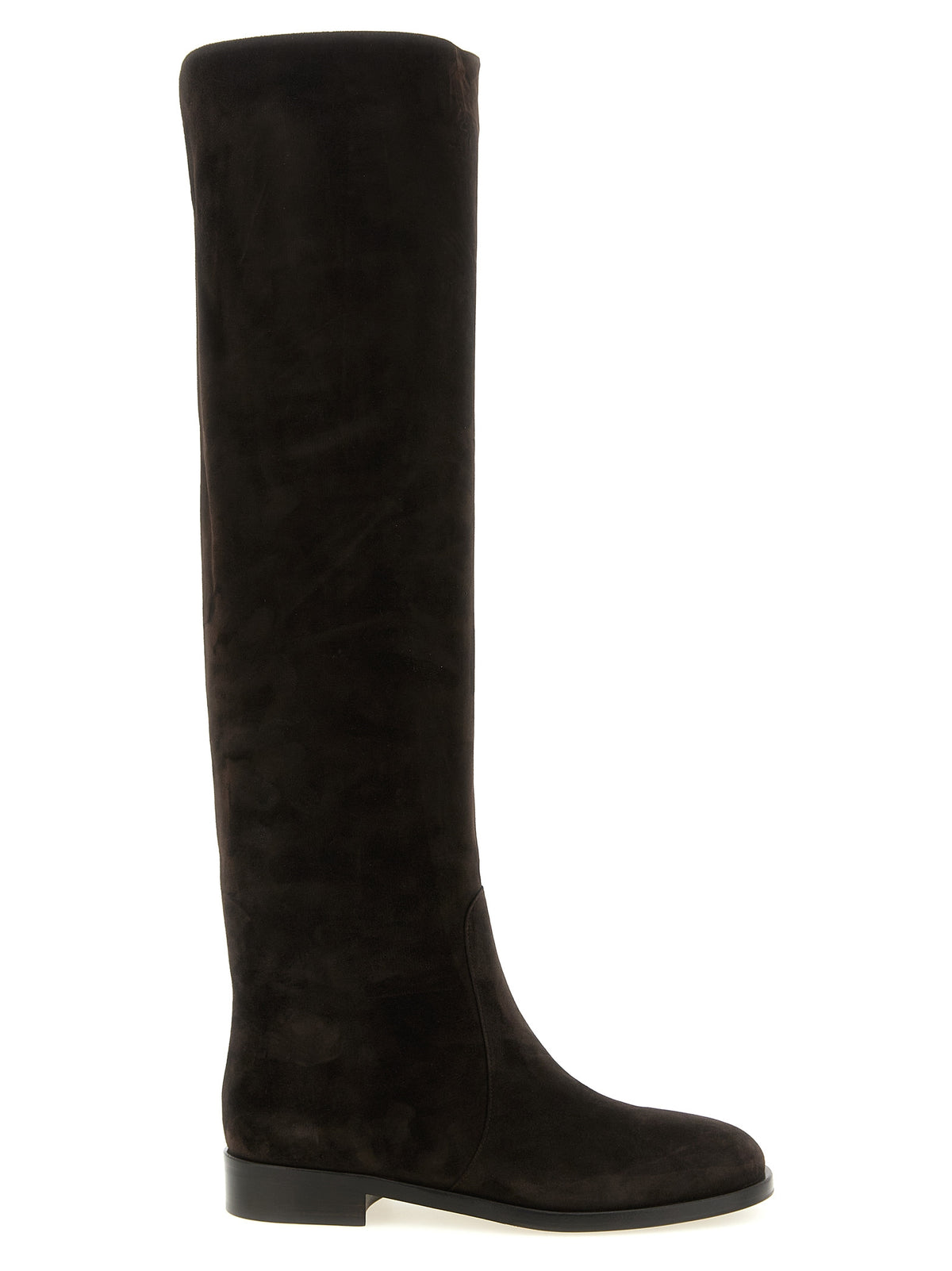 Gianvito Rossi Braune Wildleder-Overknees