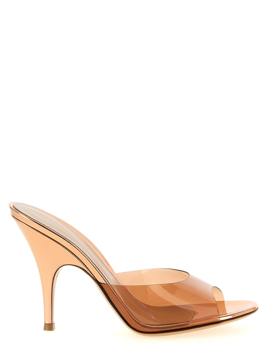 Gianvito Rossi Orange Polyethylene Stiletto Sandals