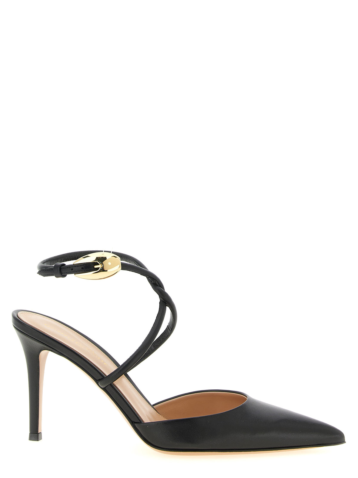 Gianvito Rossi Black High-Heel Lambskin Pumps