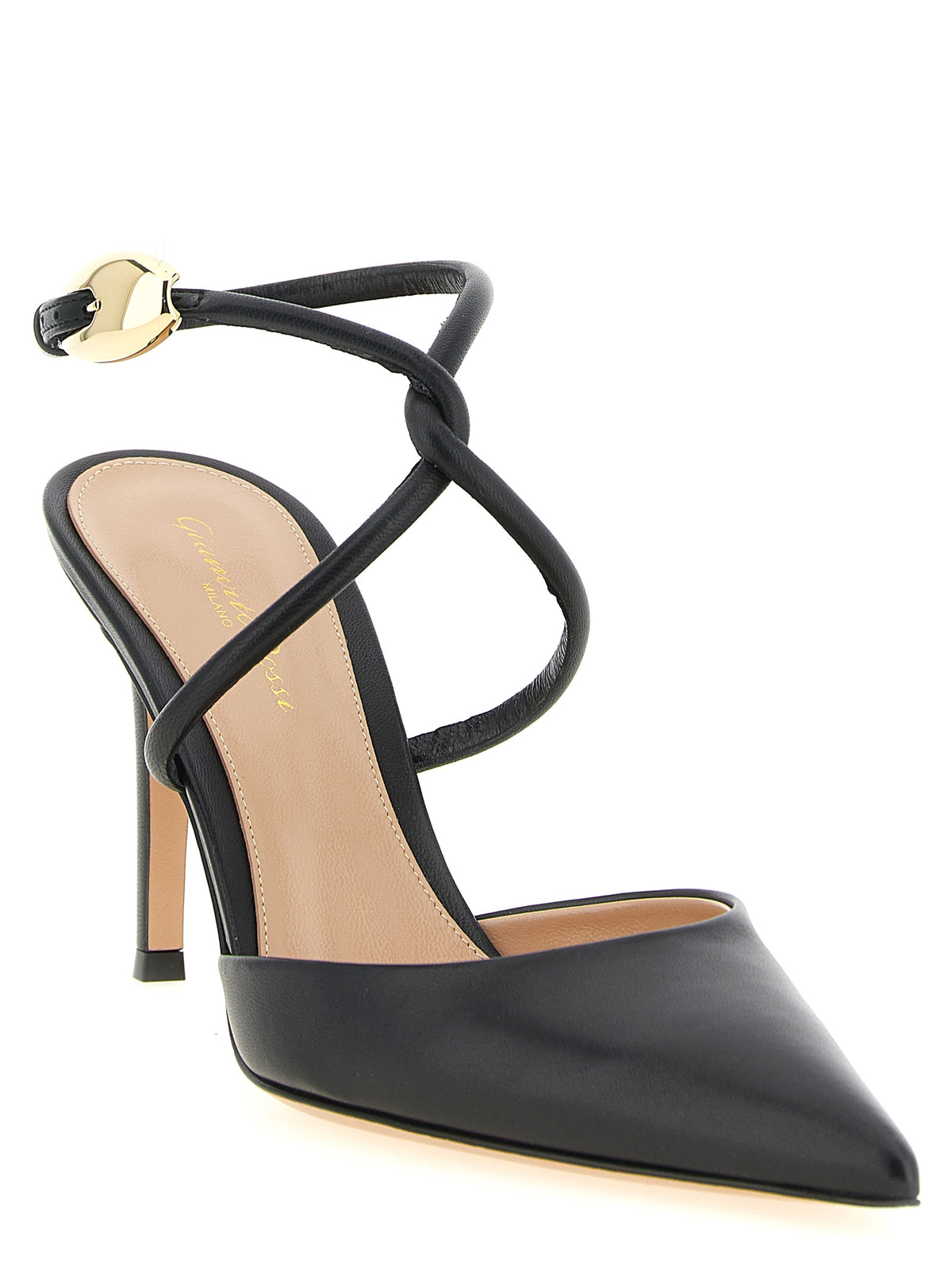 Gianvito Rossi Black High-Heel Lambskin Pumps