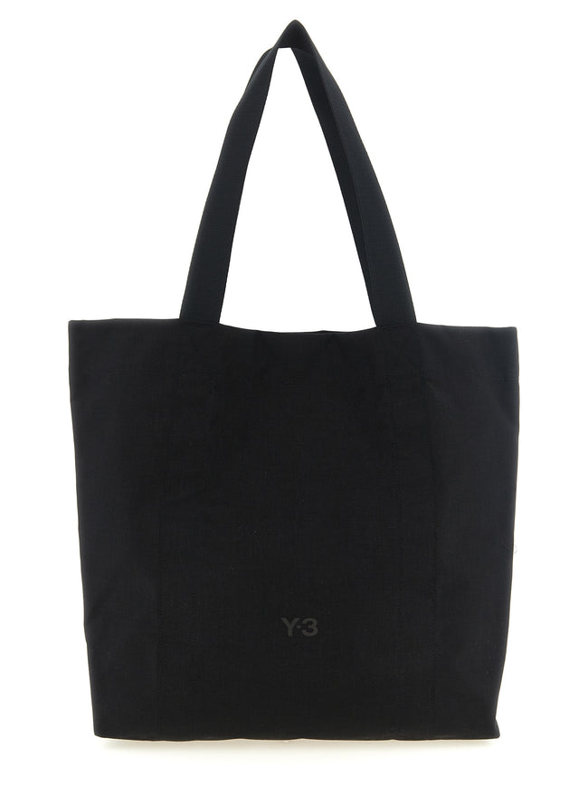 Y-3 Schwarze Shopper-Tasche aus Polyamid
