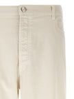 Brunello Cucinelli Weiße Baumwolljeans in Relaxed-Fit